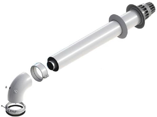 Фото Комплект труб для конденсационного котла Arisotn  1000 мм, 60/100 мм geizer.com.ua