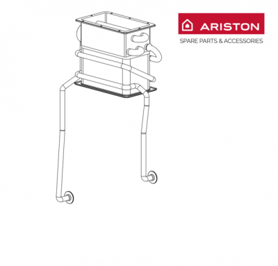 Фото Основной теплообменник Ariston 16 L ARISTON MARCO POLO -  65158370 geizer.com.ua