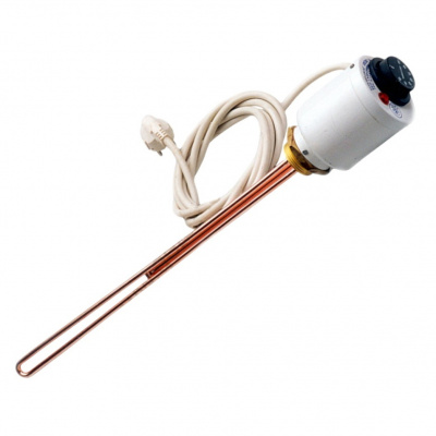 Блок ТЕН 2000Вт з термостатом (L=590mm, G1