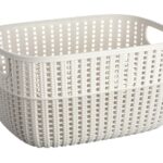 Корзинка плетена Ardesto Sweet Home, 6.8 л, 286*215*150 мм, серый беж, пластик