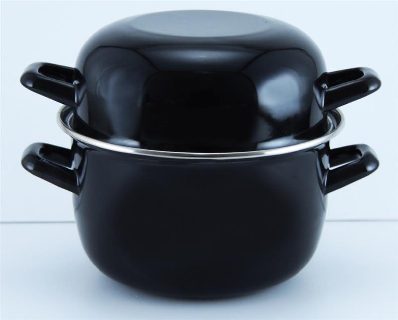 35b68e8994f9c85a203f99126948d11b Кастрюля Ardesto для мидий 2.3л, черная, эмалированая - Зображення 1