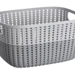 Корзинка плетеная Ardesto Sweet Home, 6.8 л, 286*215*150 мм, серый, пластик