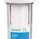 Ecosoft Колба магистрального фильтра Ecosoft 10", прозрачная, подключентие латунь 3/4 (без картриджа)