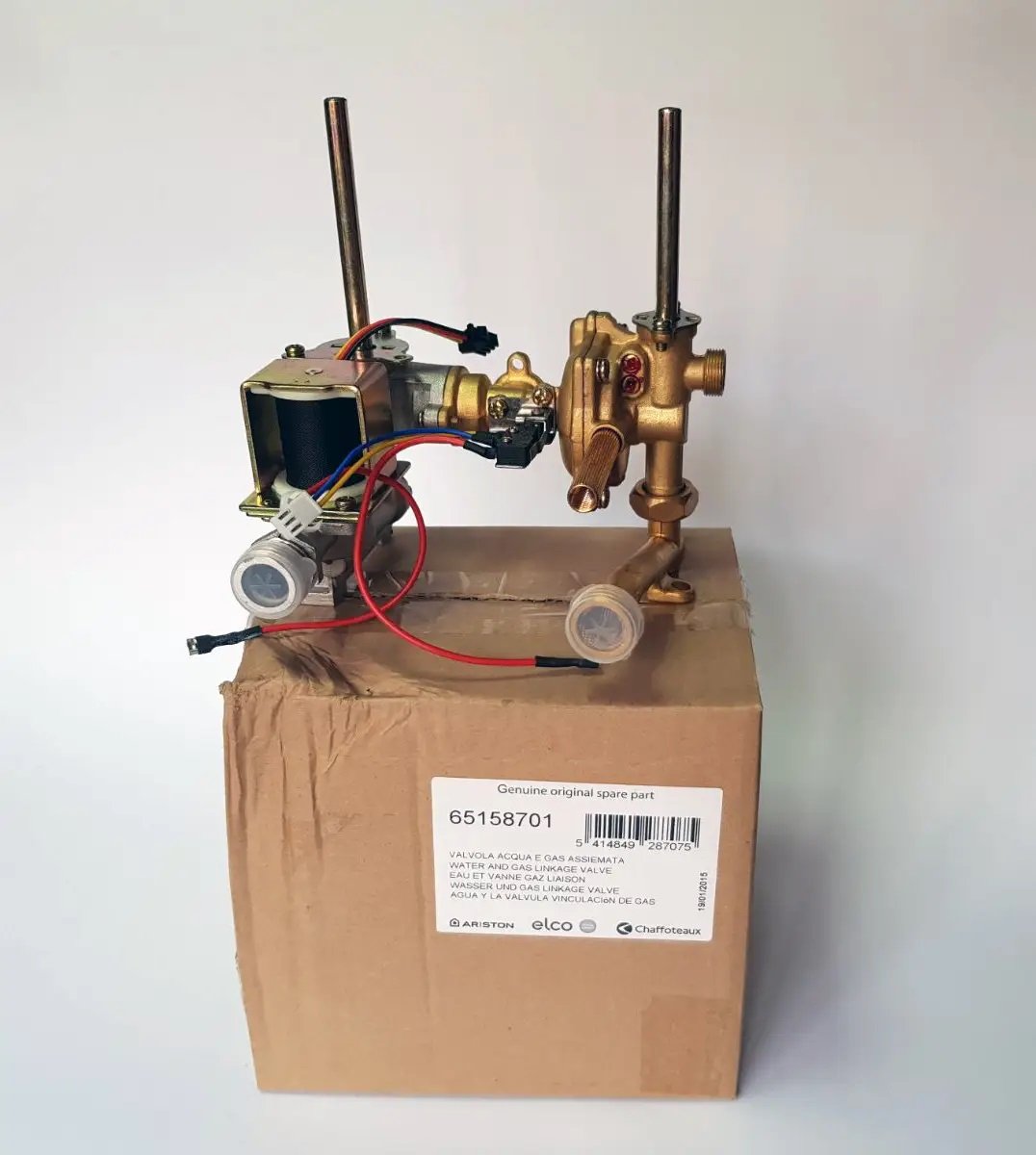 7def0edfd9b928120a62ff9ab283ef40 Газовый водяной блок в сборе Ariston 65158701 - Зображення 1