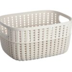 Корзина плетеная Ardesto Sweet Home, 3л, 235*176*120 мм, серый беж, пластик