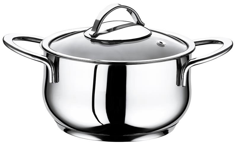 8c940401e60ab8cbcb6912f8a272b447 Кастрюля Ardesto BLACK MARS, стеклянная крышка, 1.8 л, нержавеющая сталь - Зображення 1