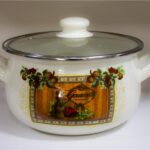 Кастрюля Ardesto Italian Gourmet, стеклянная  крышка, 1.5 л, айвори, эмалированая