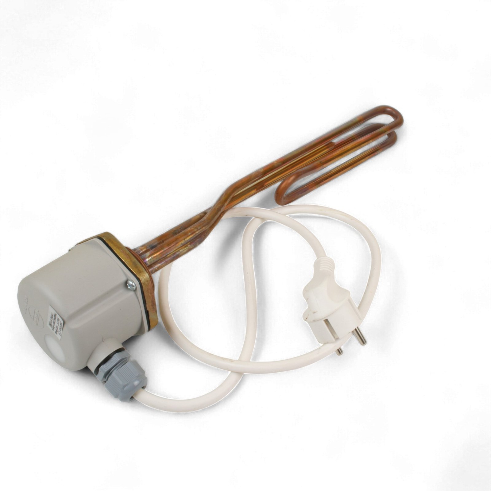 длок тен для бойлера 2000вт Блок ТЕН 2000W різьбовий для бойлера із термостатом 1½-дюймовий - Зображення 1