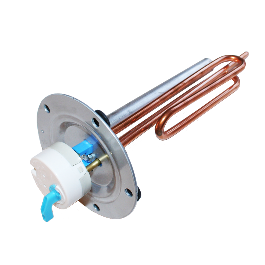 a41cb246bff8393e5c0a11de738a9bb2 ТЕН для бойлера Thermex 2000 Вт в зборі з термостатом - Зображення 1