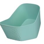 Миска с ситом Ardesto Fresh, голубой тифани, пластик