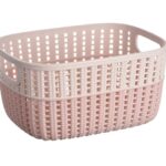 Корзина плетеная Ardesto Sweet Home, 3л, 235*176*120 мм, розовый, пластик