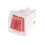 Кнопка вимикач двоклавішний з індикацією (3) IU Thermex універсальний із захисним кожухом 2-х кнопковий 16А