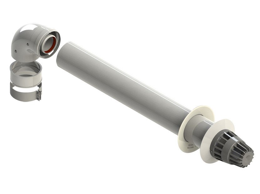 dfa191f80ac311b9fbe9c26e0e95920d Комплект для коаксиального дымохода 750 мм, 60/100 мм (Ariston) - Зображення 1