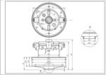 Двигун для пилососа Samsung DJ31-00097B VCM-K90GUAA (з виступом) D=135/84 mm H=34/110 mm 1900 W - Зображення 2