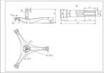 Хрестовина барабана для пральної машини Samsung DC97-15182A L=107mm - Зображення 2
