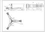 Хрестовина барабана для пральної машини Samsung DC97-15183A L=107mm - Зображення 2