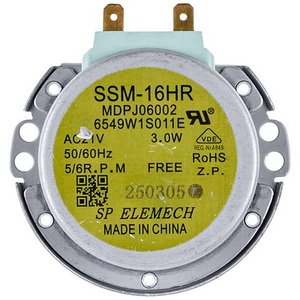 Двигун піддона для НВЧ-печі LG 6549W1S011E SSM-16HR 5/6r/min 21V 180mA 3W H(шток)=8.5mm