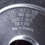 Двигун для пилососа Philips 432200900691 463.3.420 Domel D=120/92 mm H=30/114 mm - Зображення 4