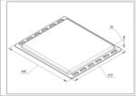 Алюмінієве деко TRA001 для духовки Whirlpool 445x375x16mm 481241838127 - Зображення 2