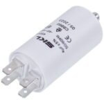 Пусковий конденсатор для пральної машини CAP507UN 4uF 450V 30x60mm (4 клеми)