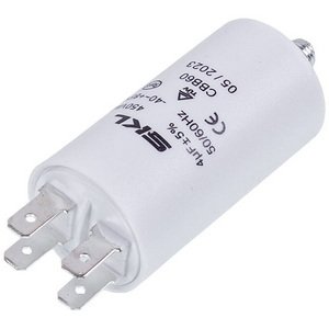 Пусковий конденсатор для пральної машини CAP507UN 4uF 450V 30x60mm (4 клеми)