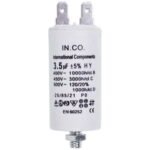 Пусковий конденсатор для пральної машини CBB60 3.5uF 450V 34x70mm (4 клеми) - Зображення 3
