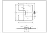 Тен нижній для духовки Ardo 524012200 1600W 230V B=345mm L=360mm - Зображення 2
