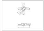 Ніж для м&aposясорубки Kenwood KW715551 D=46mm s=10mm Отвір=9x9mm - Зображення 2