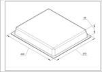 Деко HZ632070 455x375x39mm для духовки Bosch 11029049 - Зображення 2