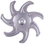 Крильчатка вентилятора для духовки Beko 217440103 (метал.) D=180mm d отв.=6mm - Зображення 4