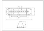 ребро барабана для пральної машини Indesit L=183mm C00065463