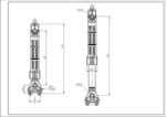 Амортизатор бака для пральної машини Whirlpool 481246648088 ANSA 120N L=170-265mm - Зображення 2