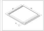 Алюмінієве деко для духовки 422x370x20mm Zanussi 140128879065 - Зображення 2