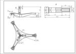 Хрестовина барабана EBI для пральної машини Samsung  COD.741 L=107mm - Зображення 2