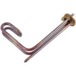 Тен фланцевий для бойлера Ariston 65114900 1200W (мідний) фланець 48mm, L-170mm (під анод M5) - Зображення 3