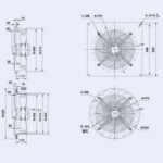 Осьовий вентилятор Weiguang YWF4D-400S-102/47-G (трифазний) 380V 1380/1520rpm 3400 м3/год - Зображення 5