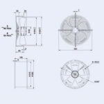 Осьовий вентилятор Weiguang YWF4E-300S-92/35-G 220V 1380rpm 1664 м3/год - Зображення 4