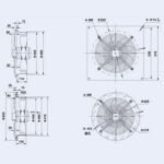 Осьовий вентилятор Weiguang YWF4E-450S-102/60-G 220V 1350rpm 4620 м3/год - Зображення 5