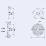 Осьовий вентилятор Weiguang YWF4E-500S-137/35-G 220V 1320rpm 6420 м3/год - Зображення 4