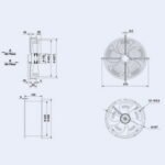 Осьовий вентилятор Weiguang YWF4D-400B-102/47-G 380V 1380rpm 3400 м3/год - Зображення 4