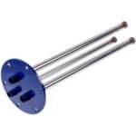 Фланець під сухі тени для бойлера TESY 102347 D зовн.=126mm L трубок=400/400/370mm (під анод M6)