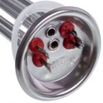 Тен для бойлера FERROLI 1500+1000W (нержавійка) L=300mm, фланець 92mm (під анод M6) - Зображення 4