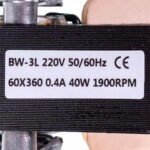 Тангенційний вентилятор BW-3 L=360mm D крильчатки=60mm - Зображення 2