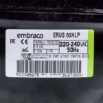 Компресор для холодильника ERUS60HLP EMBRACO R134 144 W - Зображення 2