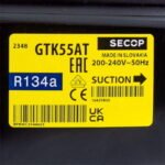 Компресор для холодильника GTK55A SECOP (DANFOSS) R134 170 W (з пусковим реле ZCF-С) - Зображення 2