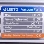 Вакуумний насос LEETO 2XZ-2A/C (2 ступ./128 л/хв.) - Зображення 2