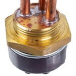 Тен для бойлера з термостатом 3000W (мідний) L=265mm фланець 55mm 1 трубка під датчик - Зображення 5