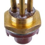 Тен для бойлера з термостатом 4000W (мідний) L=255mm фланець 54mm 1 трубка під датчик - Зображення 4