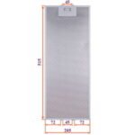 Фільтр жировий для витяжки 205x515x8mm (45mm/45mm) - Зображення 2