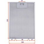Жировий фільтр для витяжки 208x295x8mm (45mm/98mm) - Зображення 2